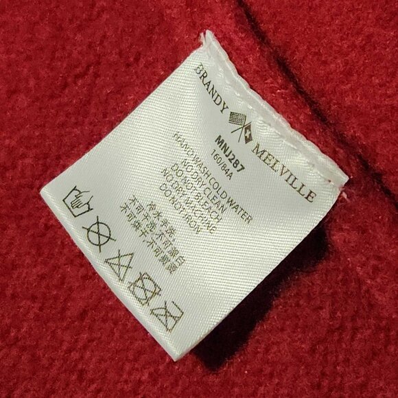 Brandy Melville Amalie red wool button up cardigan - Picture 6 of 14